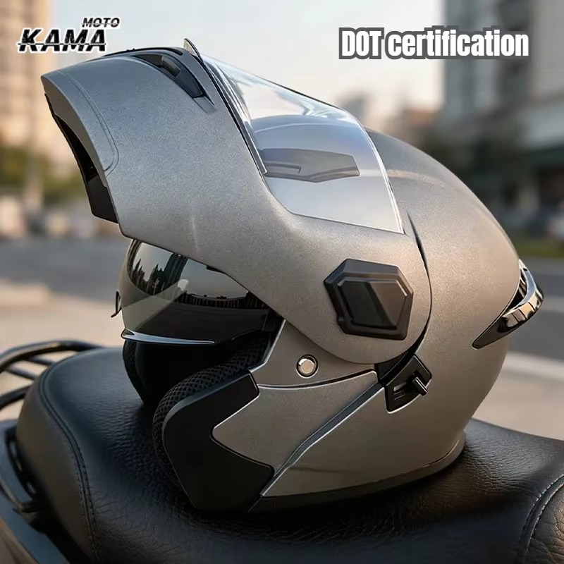 Modular Flip Up Motorcycle Helmet Dot Approved - Capacete Modular Rebatível para Motocicleta, Aprovado