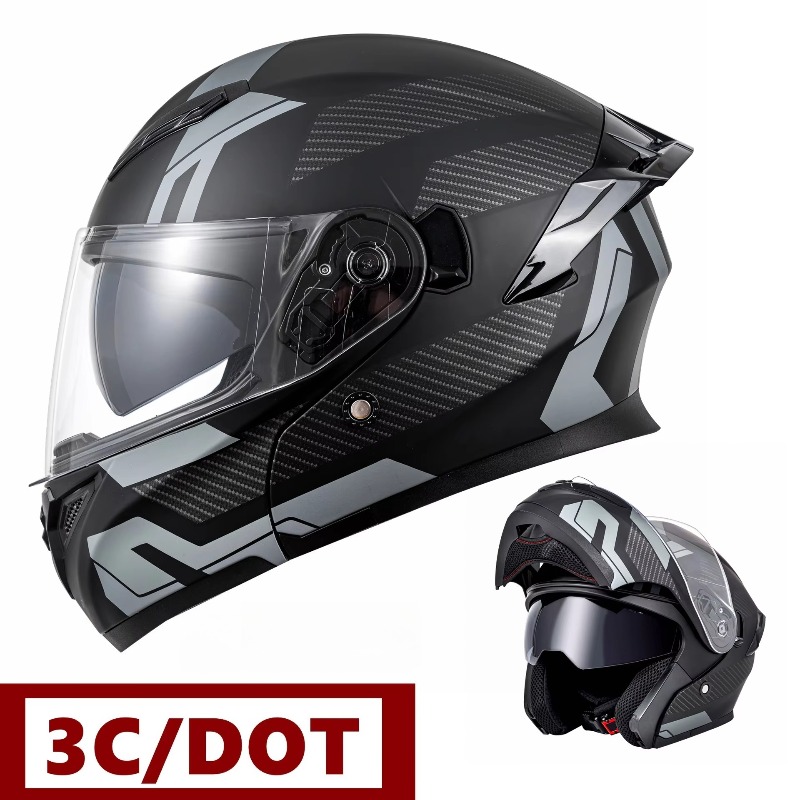 Capacetes de motocicleta aprov - Modular Flip Up Motorcycle Helmet Dot Approved avaliação e preço