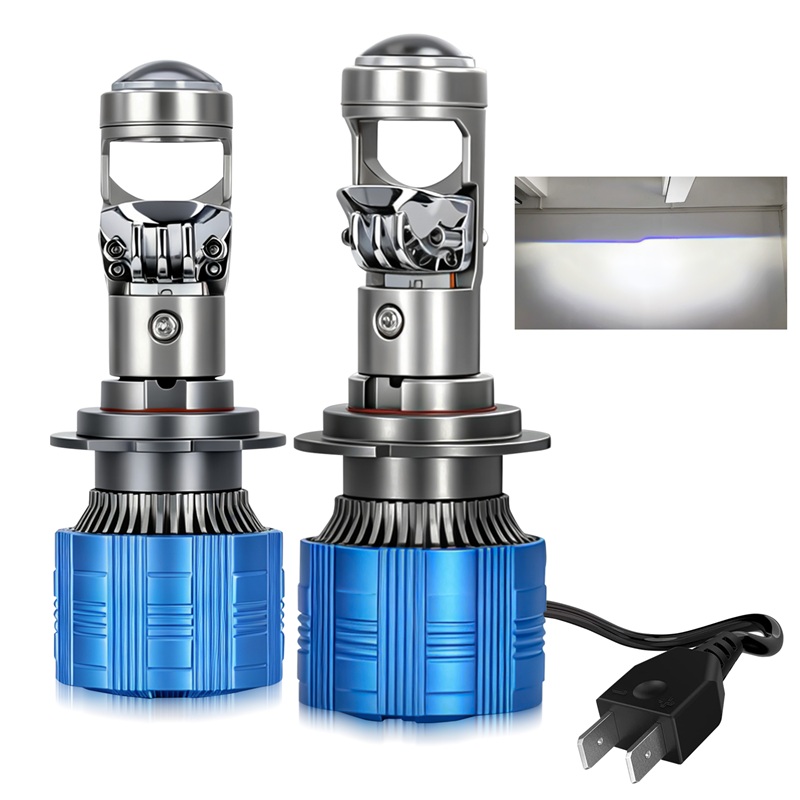 2PCS Lâmpada Projetora LED H7  - Universal Motorcycle Led Headlight Projector avaliação e preço