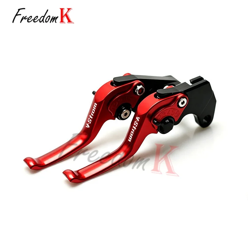 Para DL650 XT V-strom 250 650  - Cnc Aluminum Adjustable Brake Clutch Levers avaliação e preço