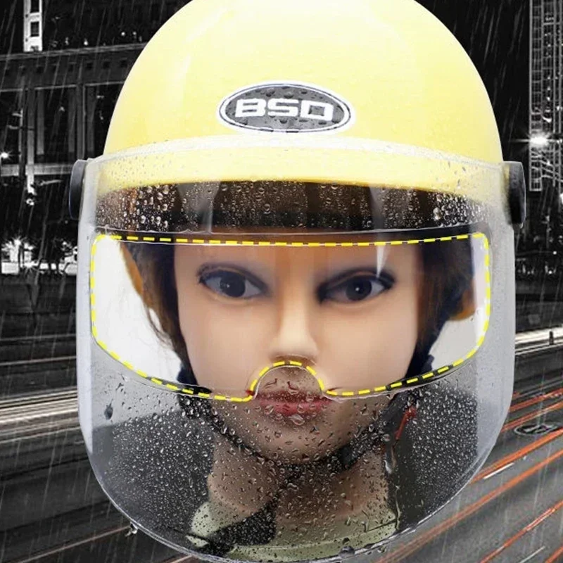 1/4 peças Película Transparent - Motorcycle Helmets avaliação e preço