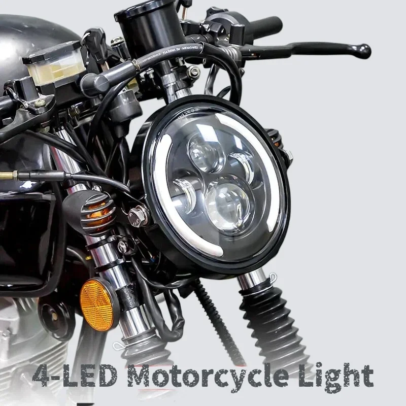 TCYATO, farol LED de 50W, 17,7 - Universal Motorcycle Led Headlight Projector avaliação e preço